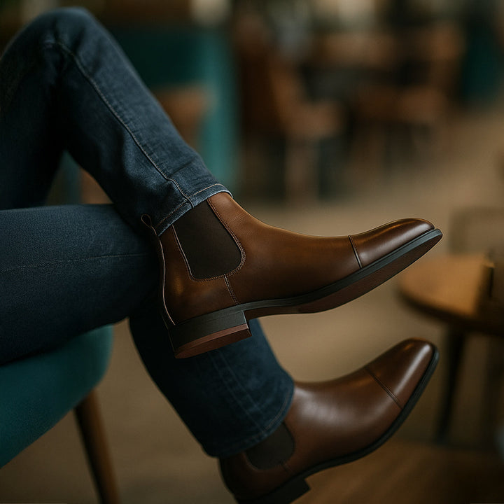 The Savile Row Leather Chelsea Boots for Men · Oliver Bradley