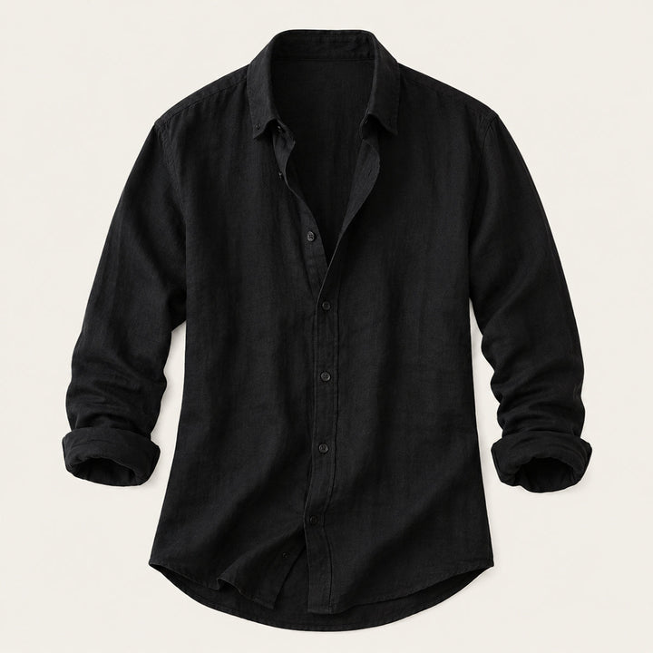 The Silverlake Men’s Cotton Linen Button Up Beach Shirt · Oliver Bradley