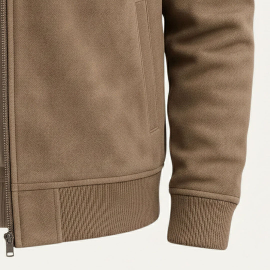 The Verona Elegant Suede Jacket for Men - 2025 Premium Autumn Design · Oliver Bradley