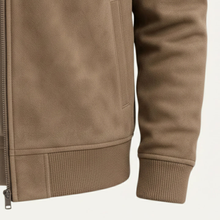 The Verona Elegant Suede Jacket for Men - 2025 Premium Autumn Design · Oliver Bradley