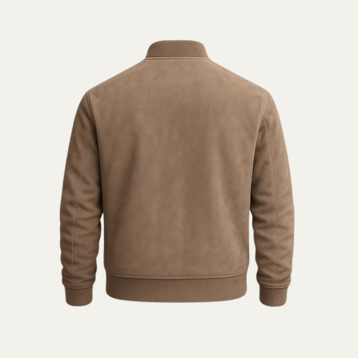 The Verona Elegant Suede Jacket for Men - 2025 Premium Autumn Design · Oliver Bradley