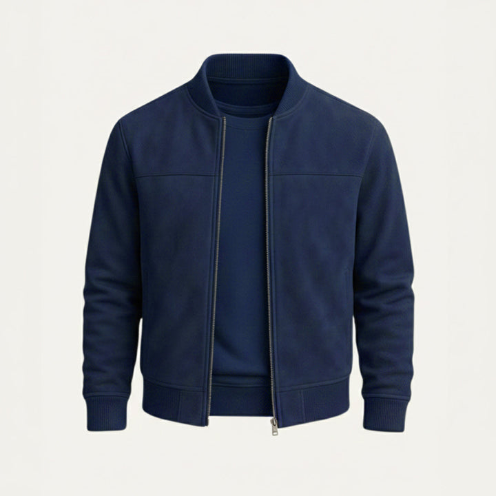The Verona Elegant Suede Jacket for Men - 2025 Premium Autumn Design · Oliver Bradley