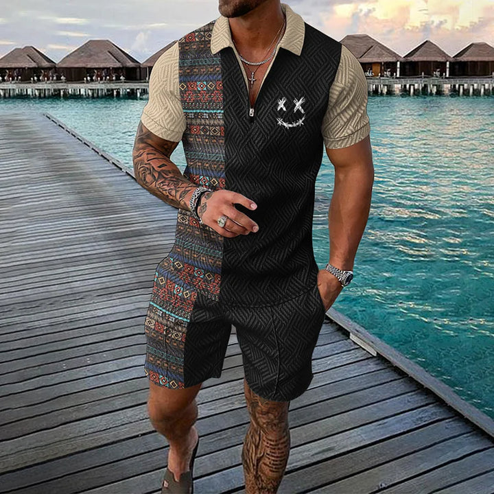 Time Traveler Polo Shirt & Shorts Co-Ord · Oliver Bradley