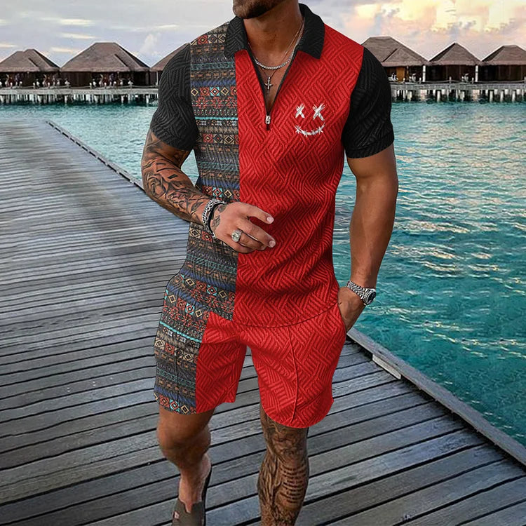 Time Traveler Polo Shirt & Shorts Co-Ord · Oliver Bradley