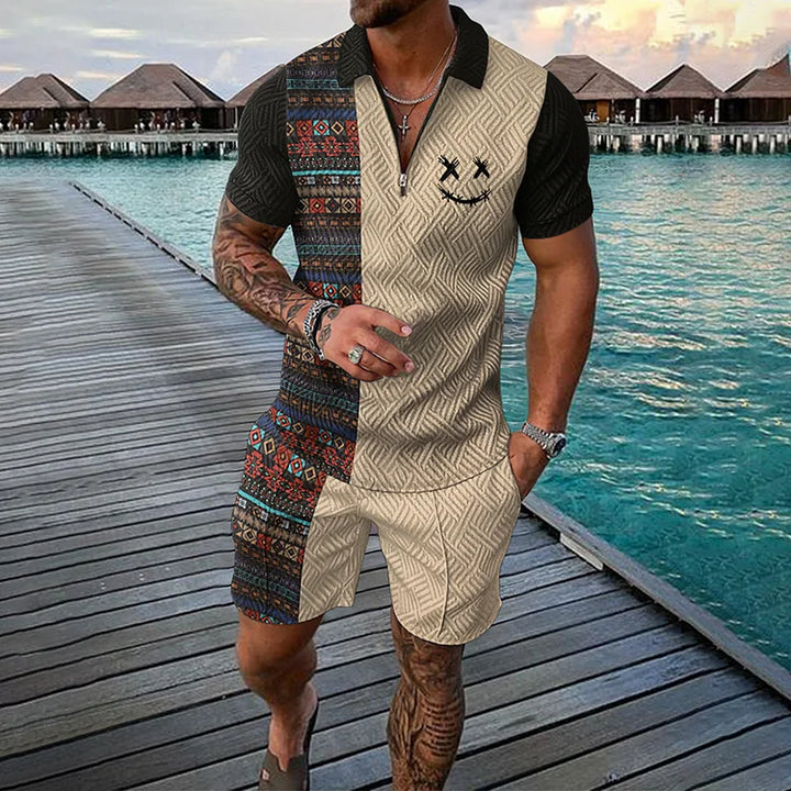 Time Traveler Polo Shirt & Shorts Co-Ord · Oliver Bradley
