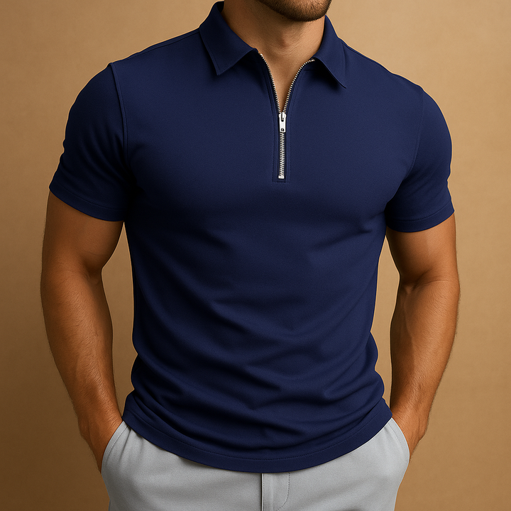 Trenton Quarter-Zip Polo · Oliver Bradley