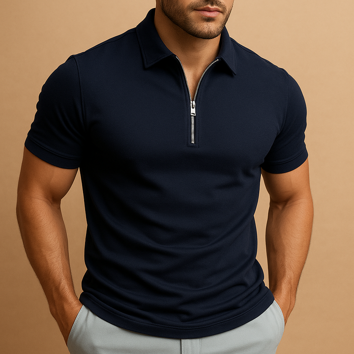 Trenton Quarter-Zip Polo · Oliver Bradley