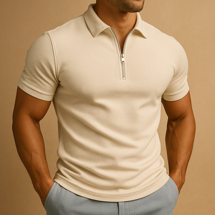 Trenton Quarter-Zip Polo · Oliver Bradley