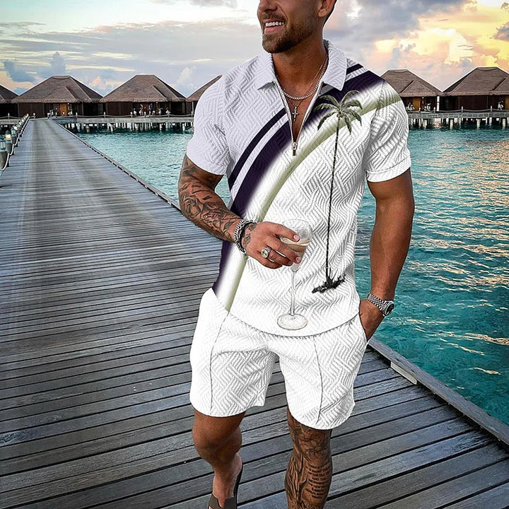 Tropicana Polo Shirt And Shorts Co-Ord · Oliver Bradley