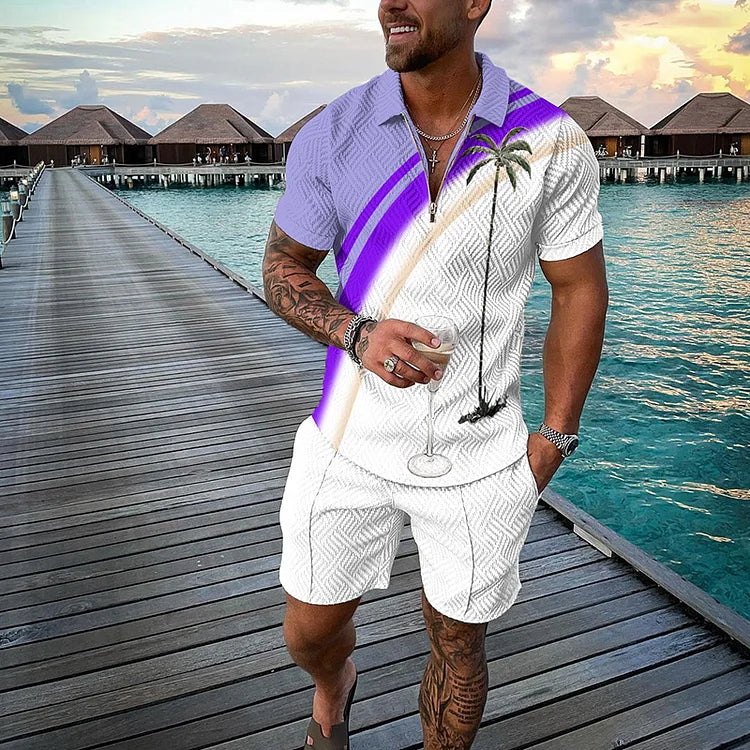 Tropicana Polo Shirt And Shorts Co-Ord · Oliver Bradley