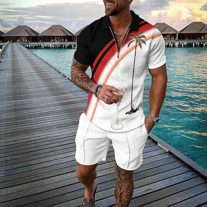 Tropicana Polo Shirt And Shorts Co-Ord · Oliver Bradley