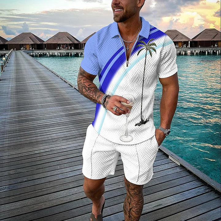 Tropicana Polo Shirt And Shorts Co-Ord · Oliver Bradley