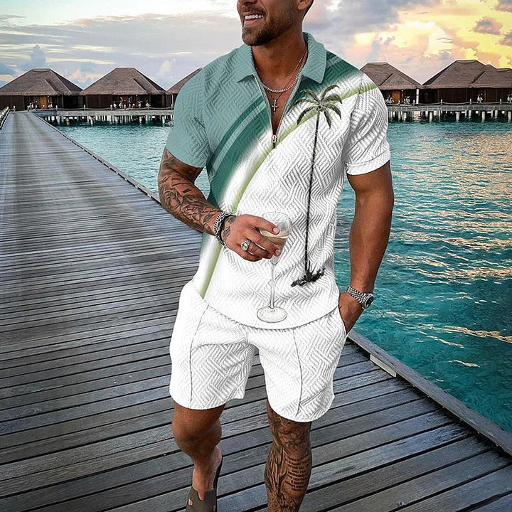 Tropicana Polo Shirt And Shorts Co-Ord · Oliver Bradley