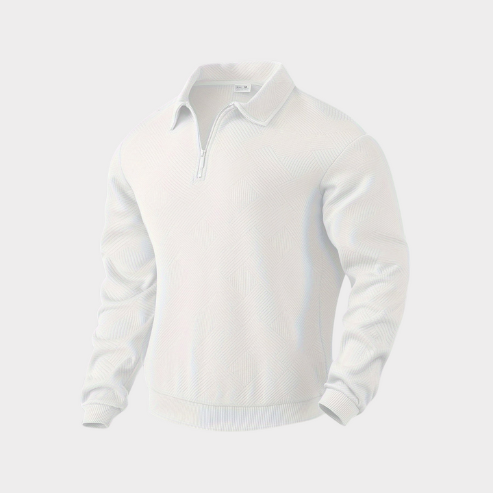 Victor Pull Homme – Pull Chaud en Maille avec Motif Géométrique & Coupe Confortable