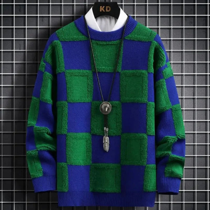 Ythan Pull Homme en Cachemire – Col Rond Classique, Coupe Régulière & Confort Doux